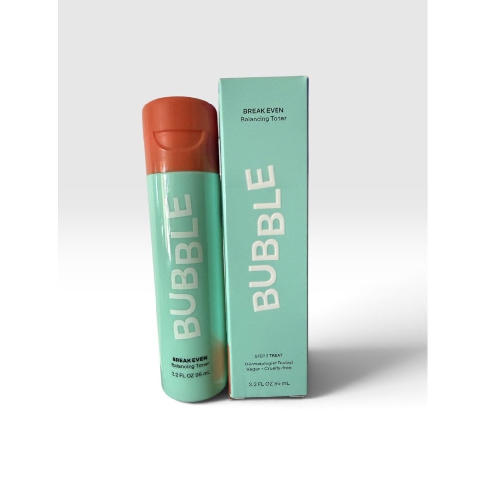 Bubble Skincare - Break Even Balancing Toner, 3.2 Fl Oz, NEW IN BOX